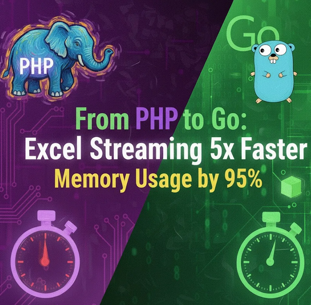 From PHP to Go: How We Made Excel Streaming 5x Faster and Cut Memory Usage by 95%